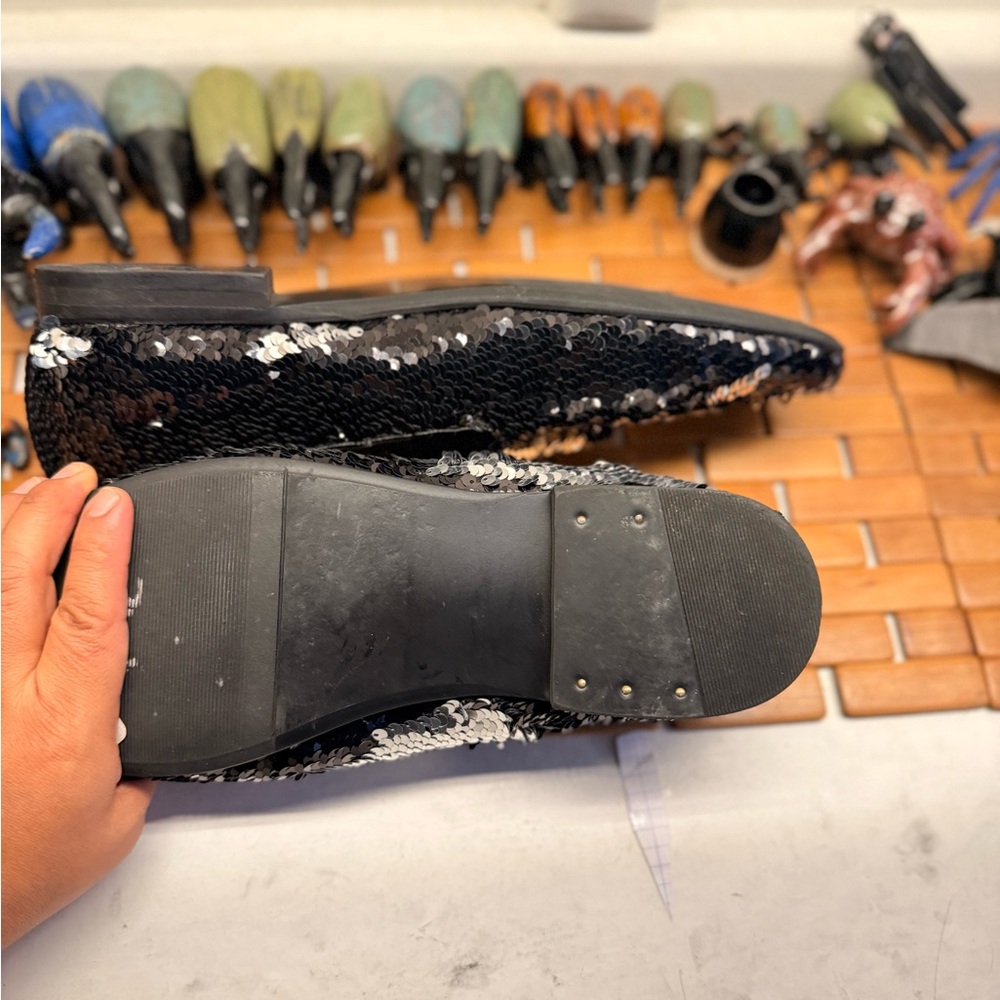 Runway Elegant Black Sequin Loafers for Men - Picture 5 of 8